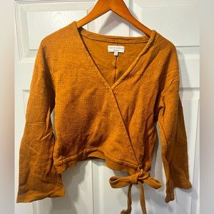 Madewell TexTure & Thread  wrap sweater